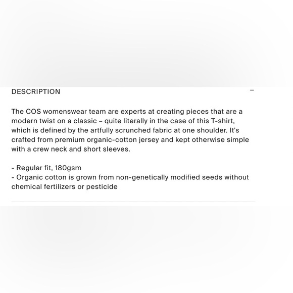 Cos twist neck t shirt white size S - Picture 9 of 10